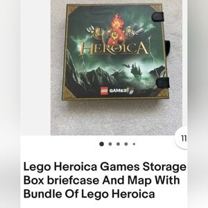 Lego Heroica Game Storage Box Map w/bundle of Lego Heroica